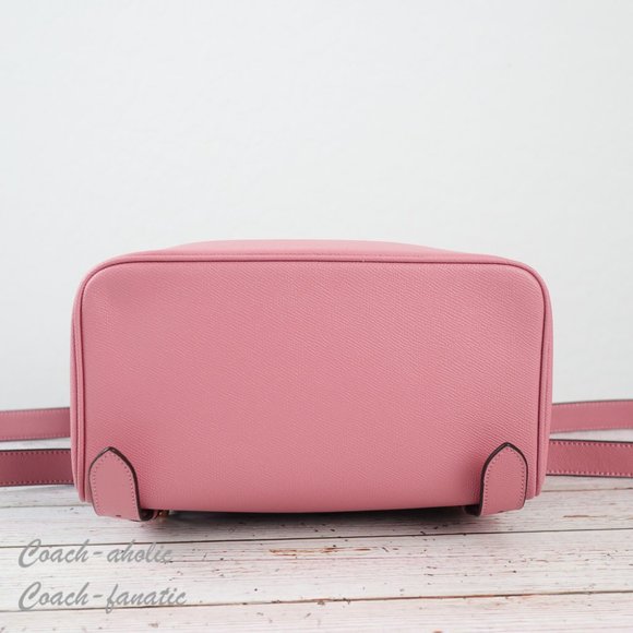 NWT Coach Kenley Backpack In Signature Canvas Brown True Pink - Picture 10 of 12